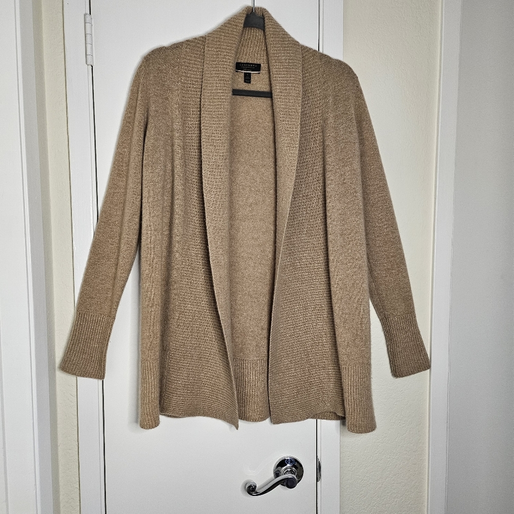 Cashmere Charter Club Brown Cardigan Sweater Size Small